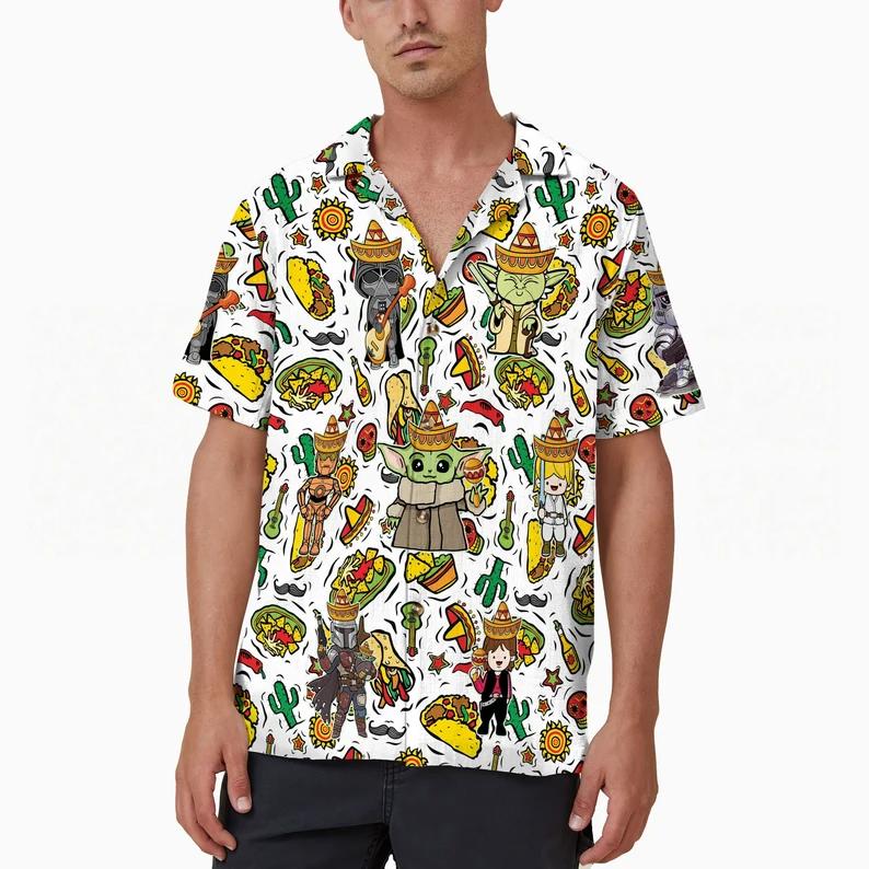 Star wars character cinco de mayo hawaiian shirt Hawaii Shirt Shorts & Flip Flops