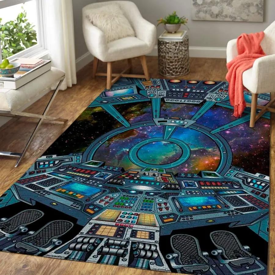 Star wars millennium falcon area rug living room rug home decor ofd 191026 Rectangle Rug