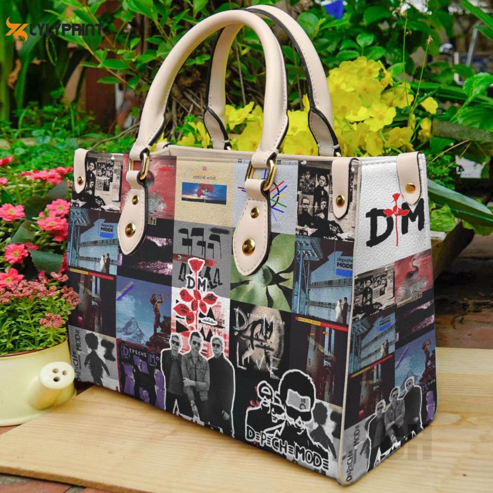 Stylish depeche mode lover leather hand bag gift for women’s day – perfect women s day gift 3818 Women Leather Hand Bag