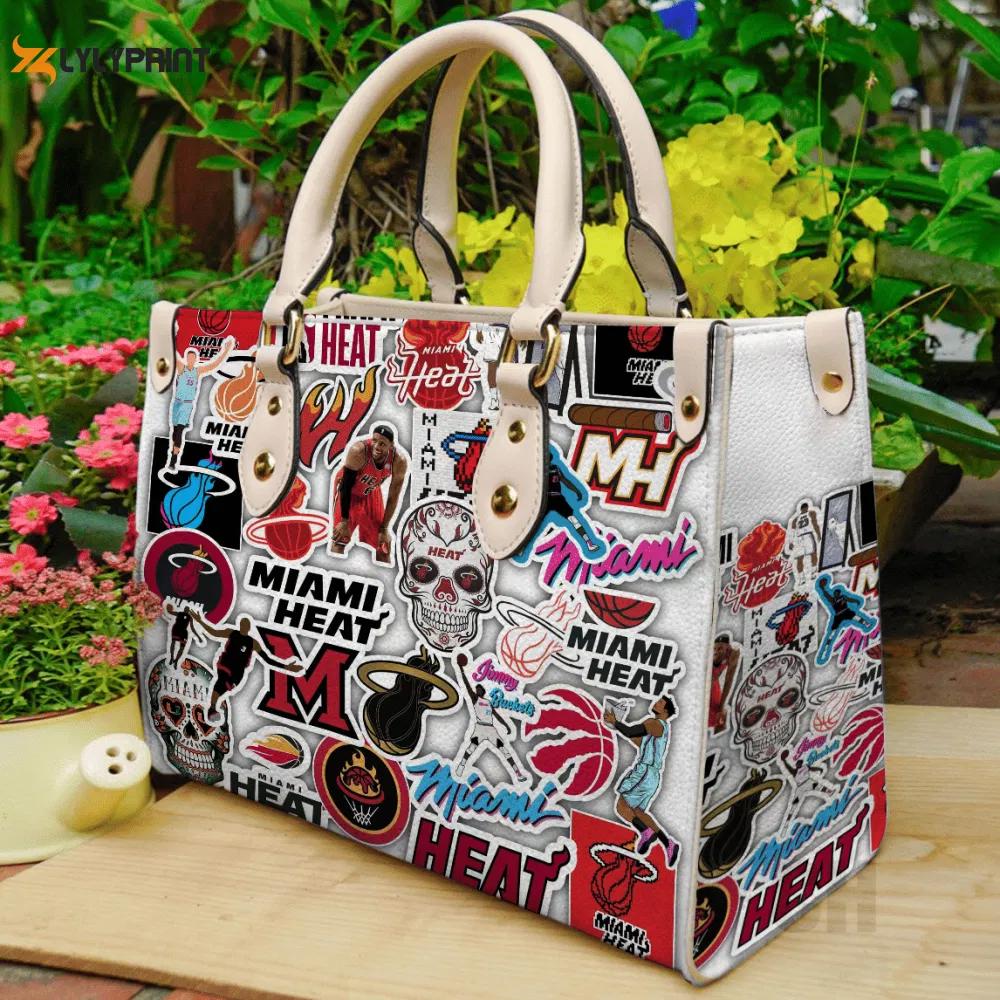 Stylish miami heat leather hand bag gift for women’s day: perfect women s day gift 3781 Women Leather Hand Bag