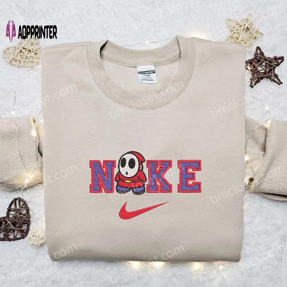 Super mario michael myers x nike embroidered hoodie: best halloween gift idea Embroidered Shirt