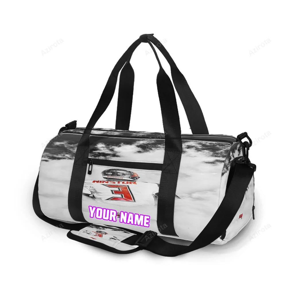 Tampa bay buccaneers 03 jameis winston v44 personalized name travel bag gym bag 2613 Travel Bag