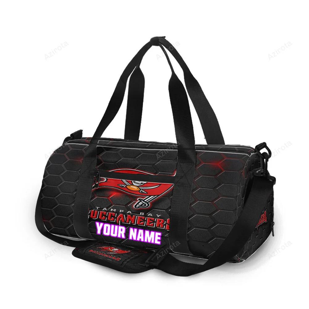 Tampa bay buccaneers emblem v41 personalized name travel bag gym bag 2578 Travel Bag