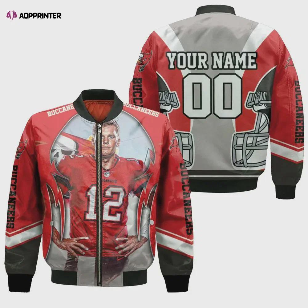 Tampa bay buccaneers super bowl champions tom brady customized pattern bomber jacket Bomber Jacket