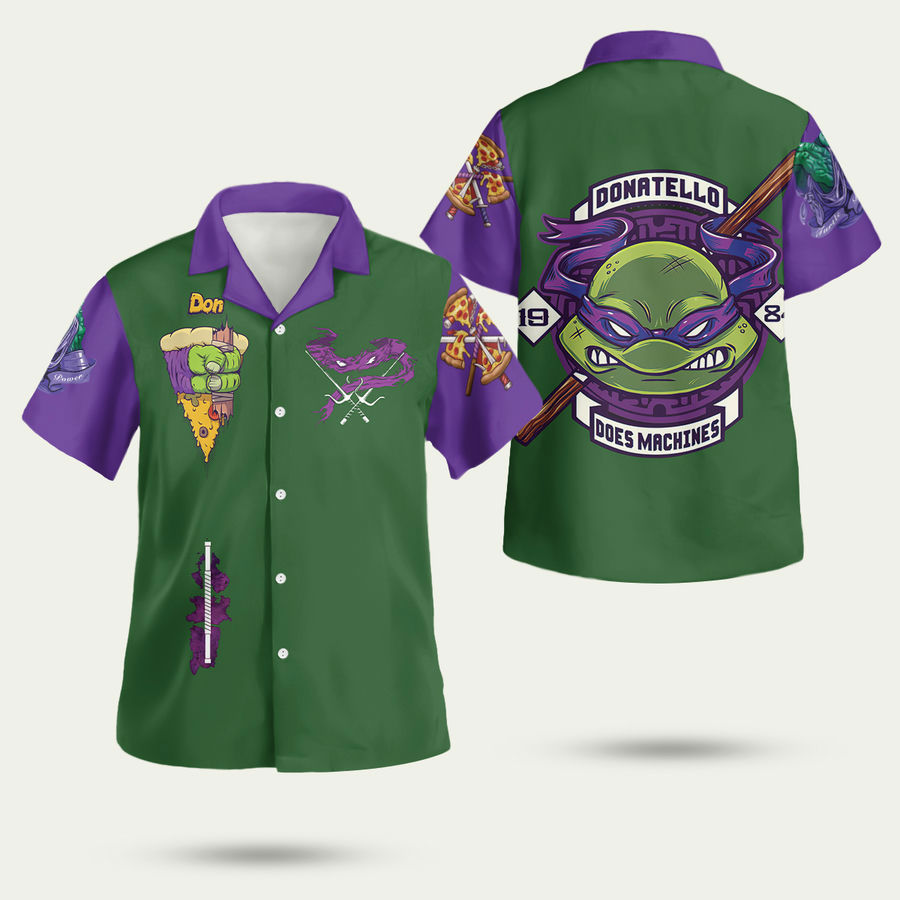 Teenage mutant ninja turtles donatello hawaiian shirt Hawaii Shirt Shorts & Flip Flops