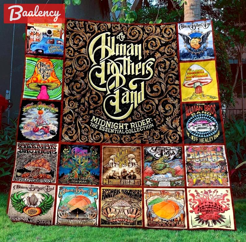 The allman brothers band quilt blanket ver 9 Quilt Blanket
