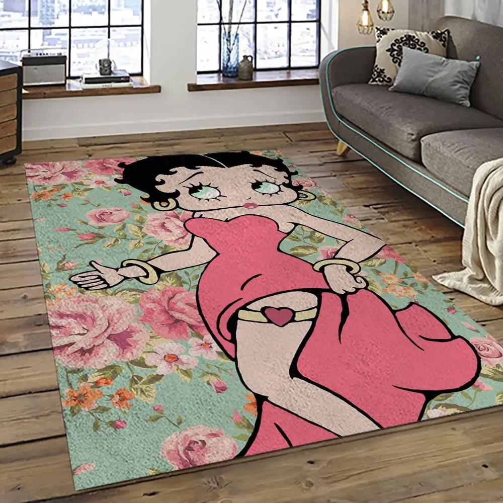 The best of betty boop cartoon character carpet area rug home decor gift best present for friends bobb14 Rectangle Rug