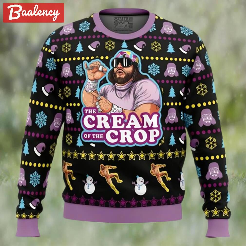 The cream of the crop macho man randy savage pro wrestling ugly christmas sweater Christmas Ugly Sweater