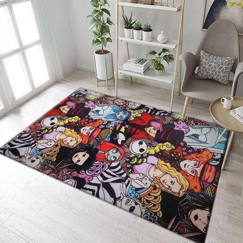 The nightmare before christmas jack skellington 2 area rug living room and bed room rug rug regtangle carpet floor decor home decor Rectangle Rug