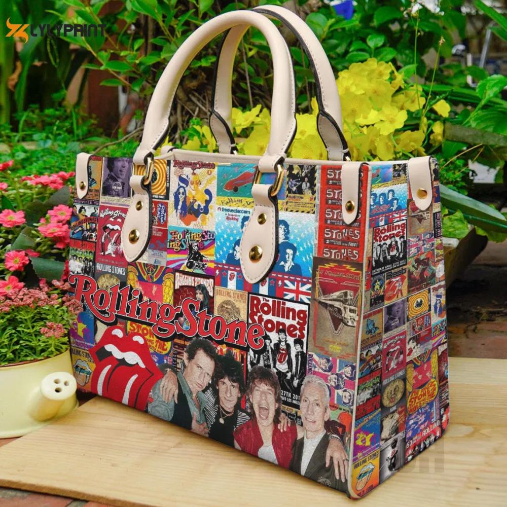 The rolling stones band lover leather bag for women gift 2209 Women Leather Hand Bag