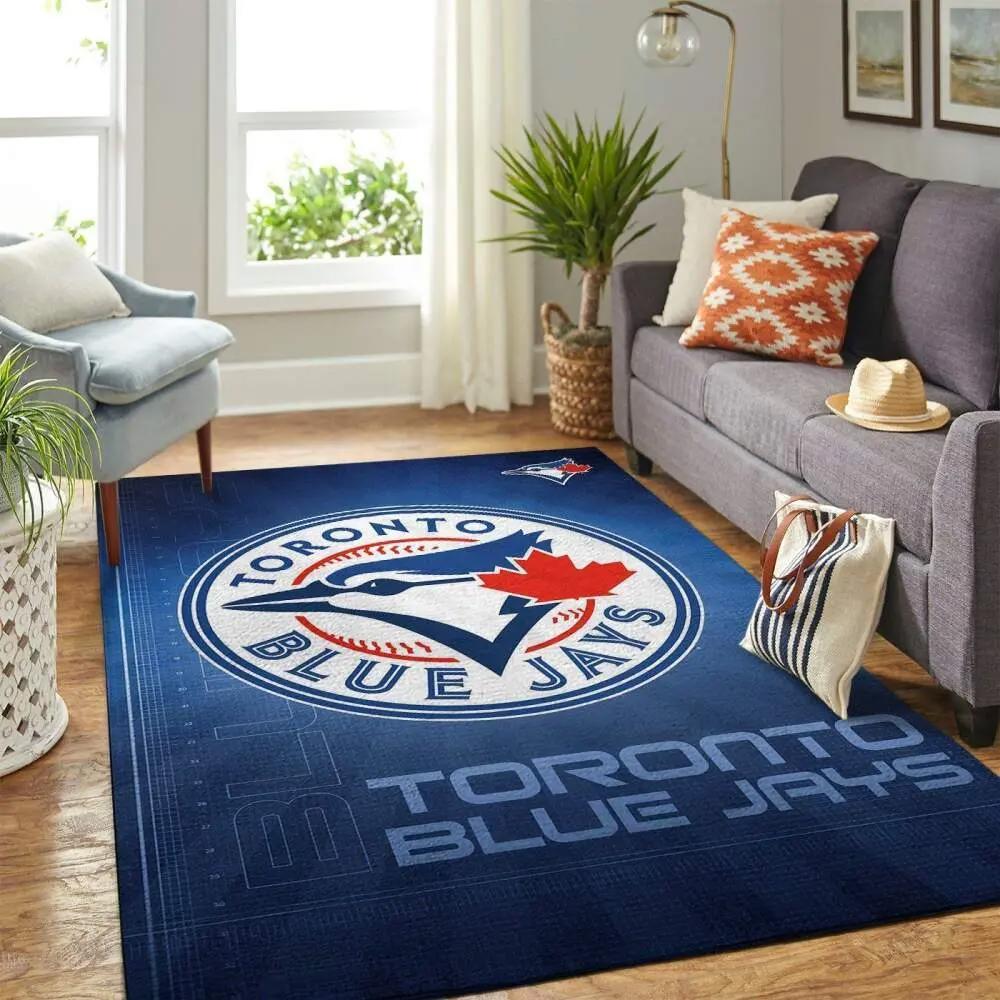 Toronto blue jays area rug mlb baseball team logo carpet living room rugs 4 Rectangle Rug