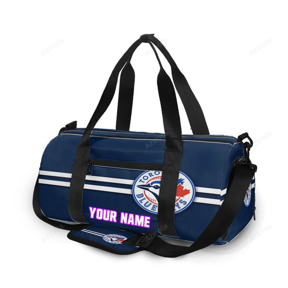 Toronto blue jays russell bird white linen1 personalized name travel bag gym bag 2591 Travel Bag