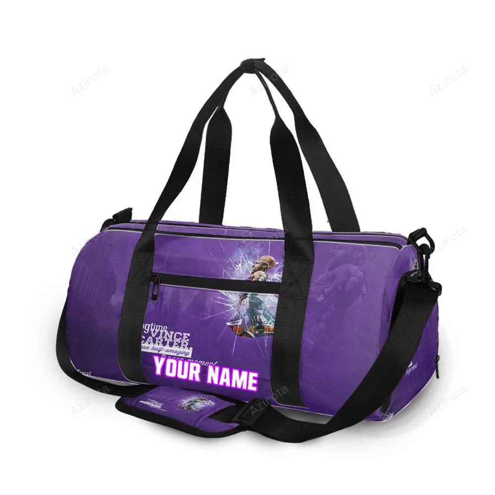 Toronto raptors vince carter1 personalized name travel bag gym bag 2529 Travel Bag