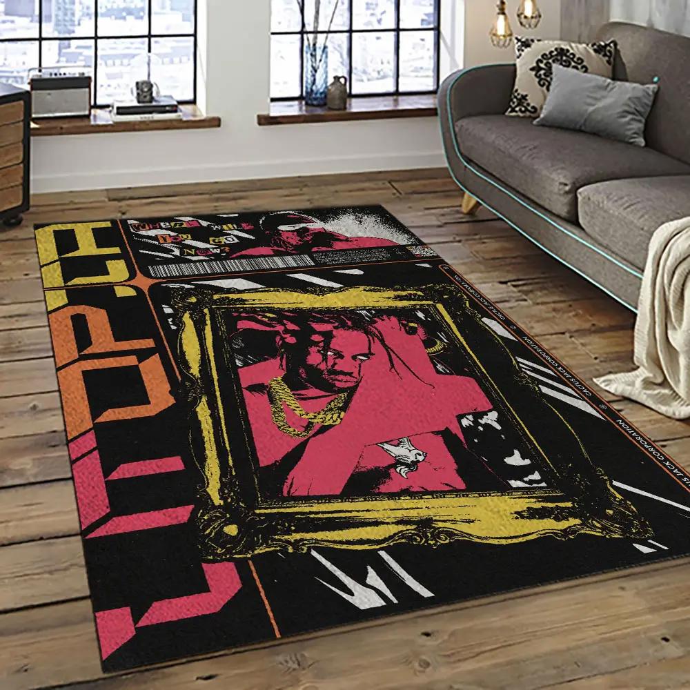 Travis scott rapper hiphop music retangle carpet area rug home decor best gift for fan and friends tst15 Rectangle Rug