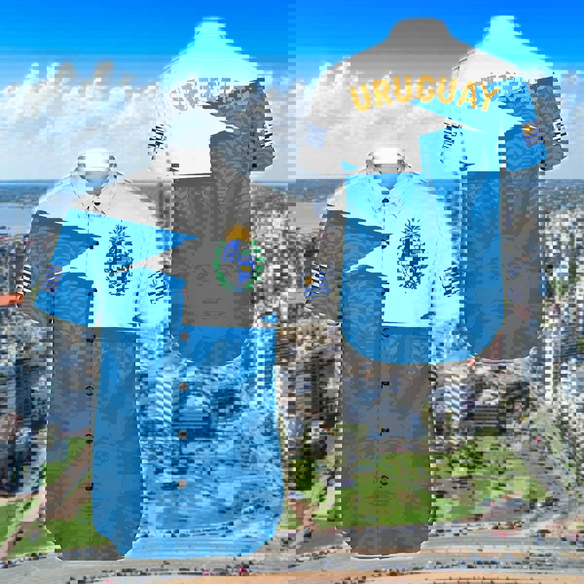 Uruguay home hawaiian shirt Hawaii Shirt Shorts & Flip Flops