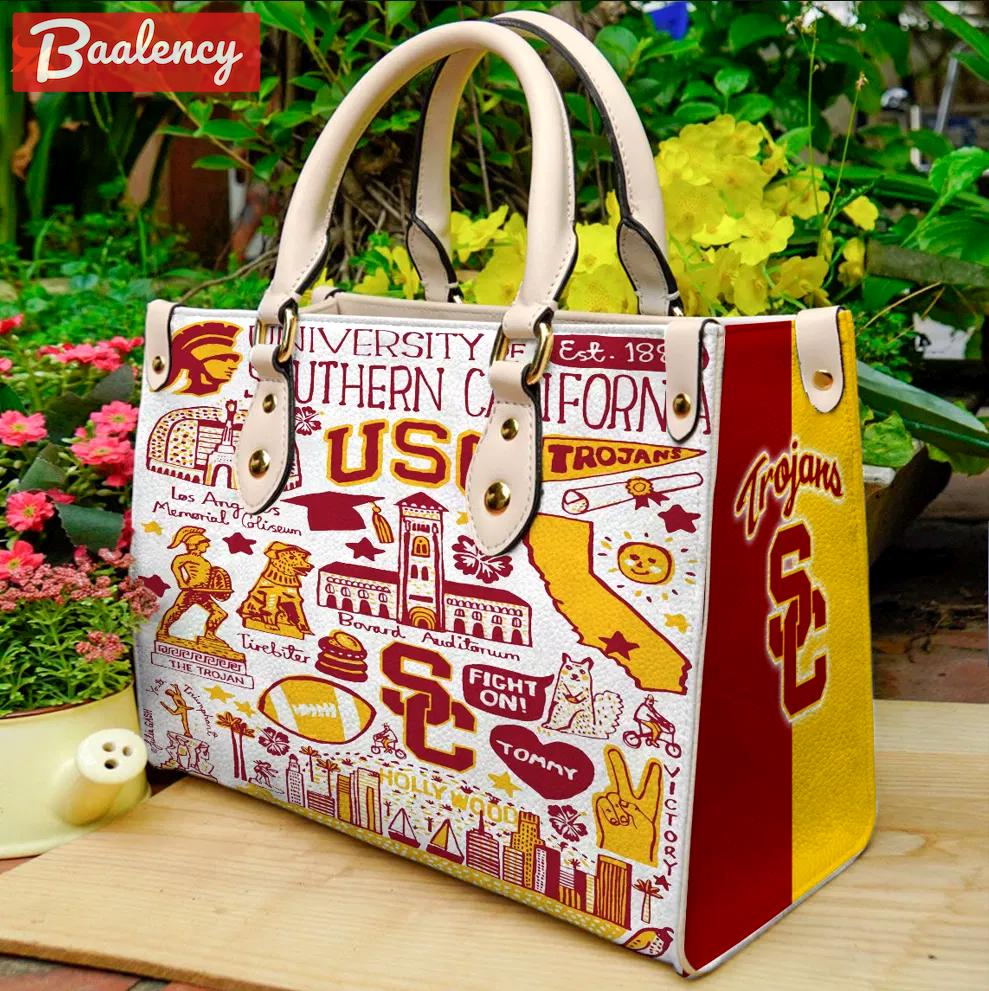 Usc trojan leather handbag 1c 3108 Women Leather Hand Bag