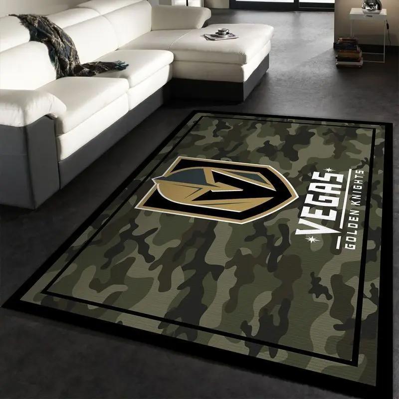 Vegas golden knights nhl 1 area rug living room bed room rug regtangle carpet Rectangle Rug
