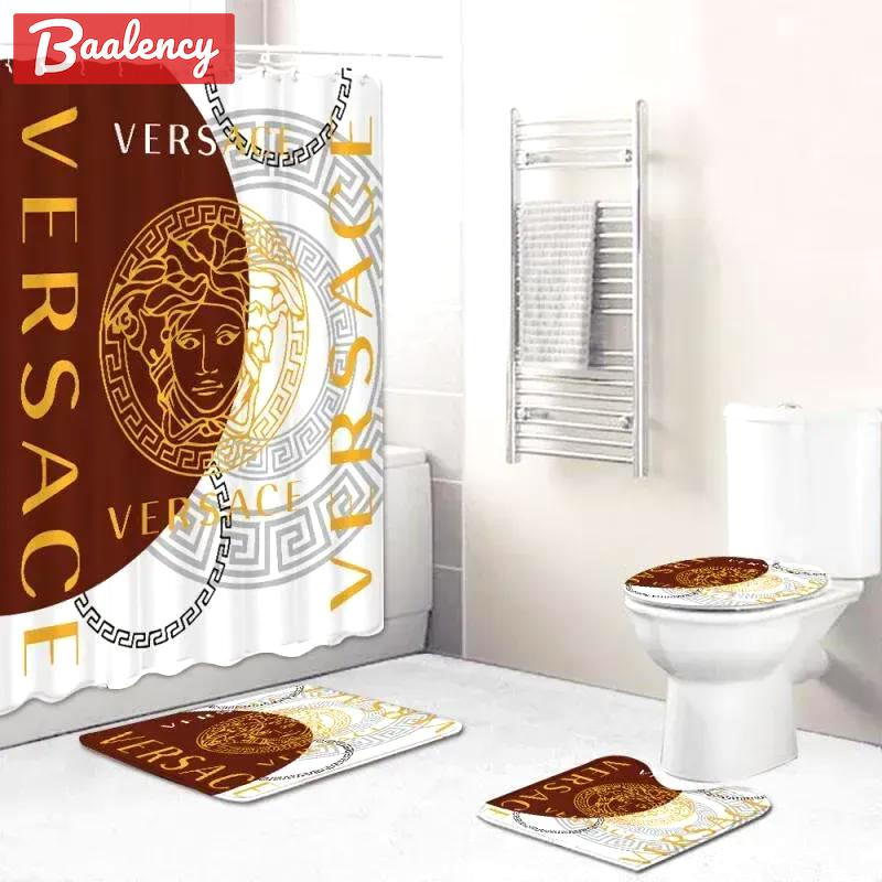 Versace bathroom set luxury fashion brand hypebeast bath mat home decor Bathroom Set