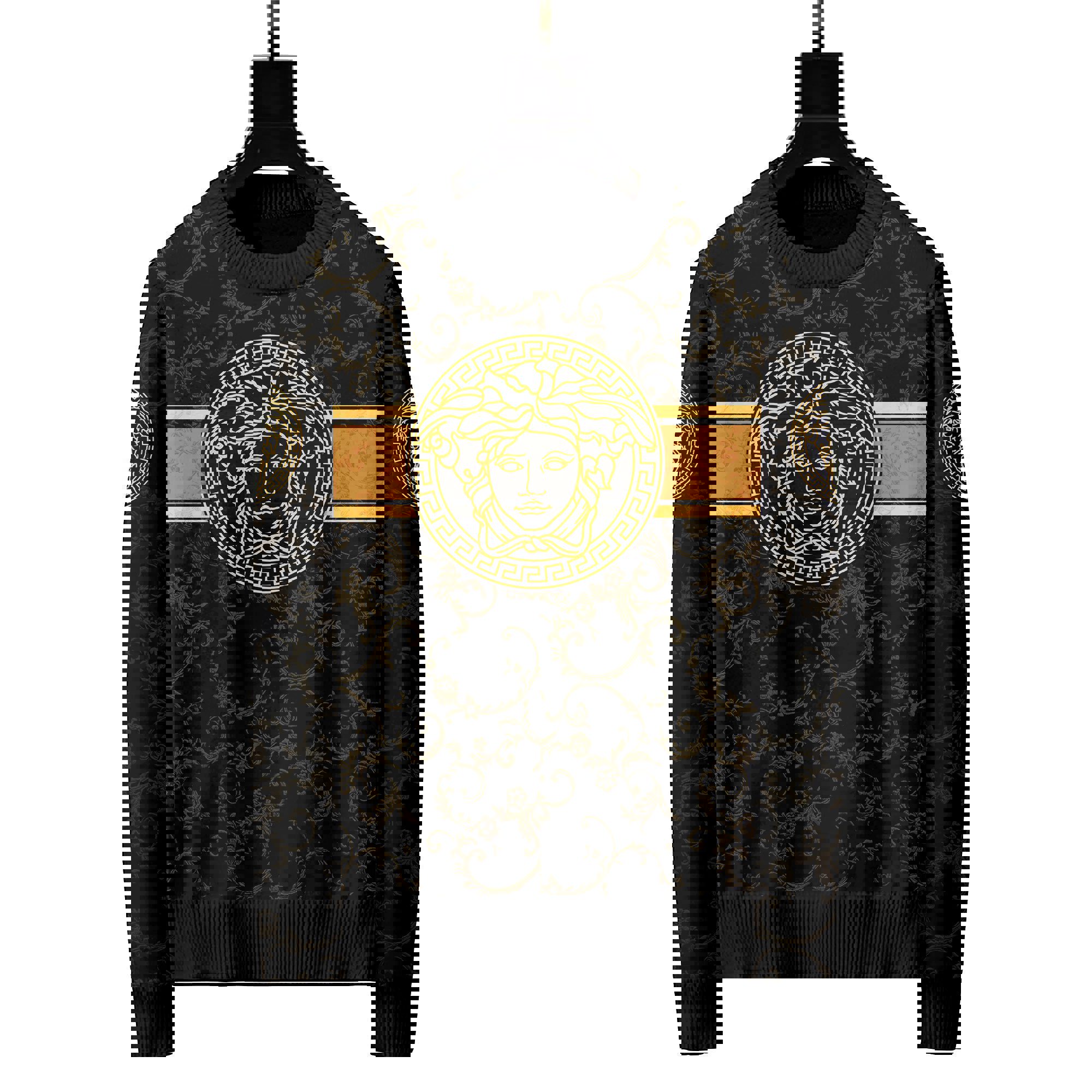 Versace luxury ugly sweater for winter hot 2024  style 223 Christmas Ugly Sweater