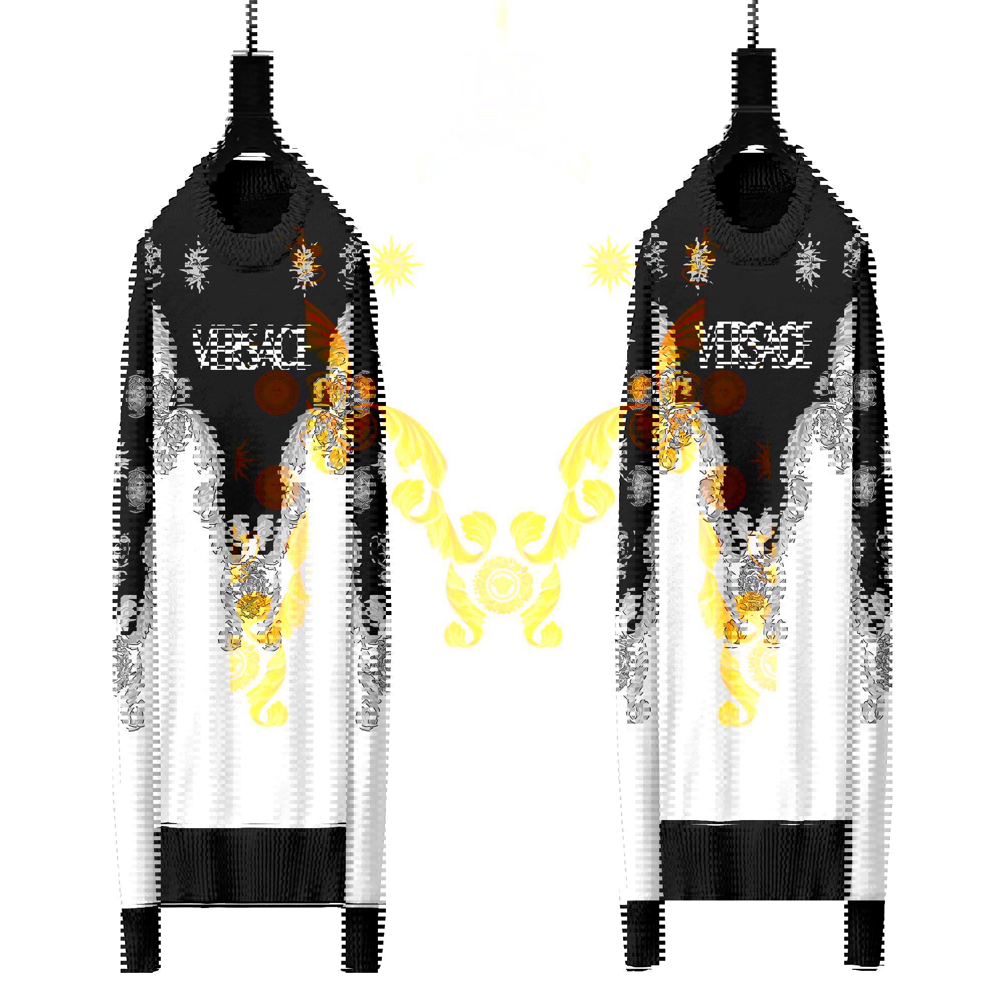 Versace luxury ugly sweater for winter hot 2024  style 381 Christmas Ugly Sweater