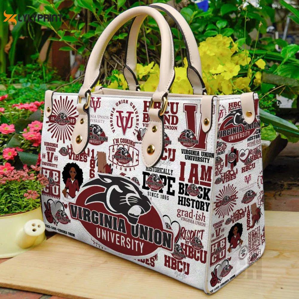 Virginia union panthers leather handbag gift for women 338 Women Leather Hand Bag