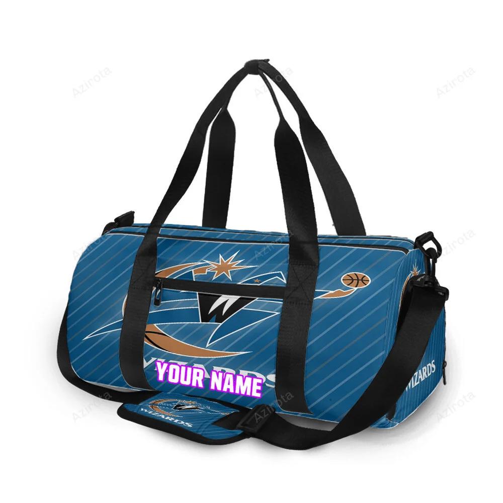 Washington wizards blue2 personalized name travel bag gym bag 2464 Travel Bag