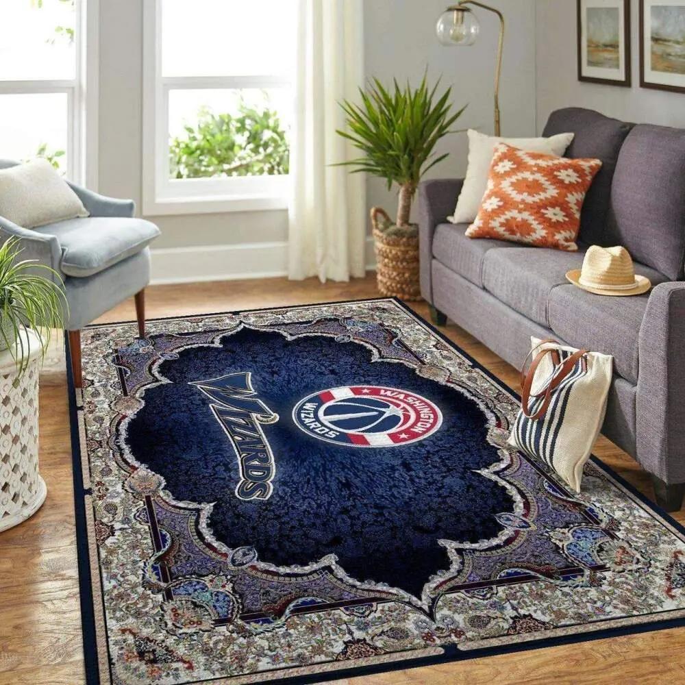 Washington wizards nba living room christmas gift rug regtangle carpet 11121 Rectangle Rug