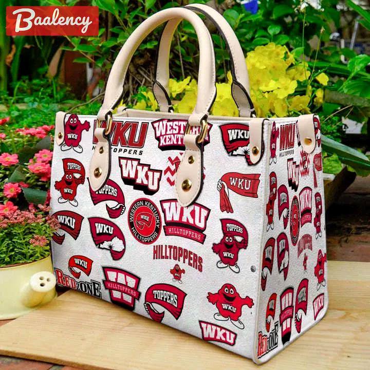 Western kentucky hilltoppers 1 leather handbag for women gift 2433 Women Leather Hand Bag