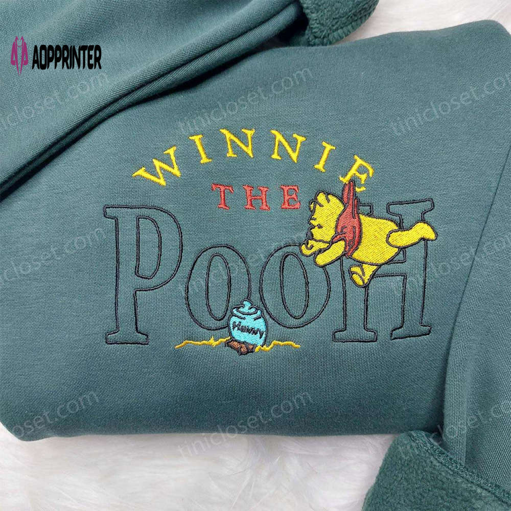 Winnie pooh & disney embroidered sweatshirt: best family gifts Embroidered Shirt
