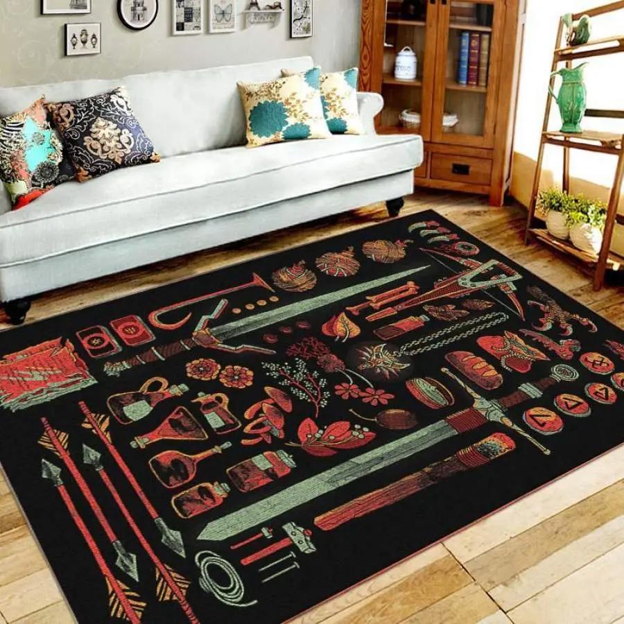 Witcher area rug living room rug home decor home decor bedroom living room decor Rectangle Rug