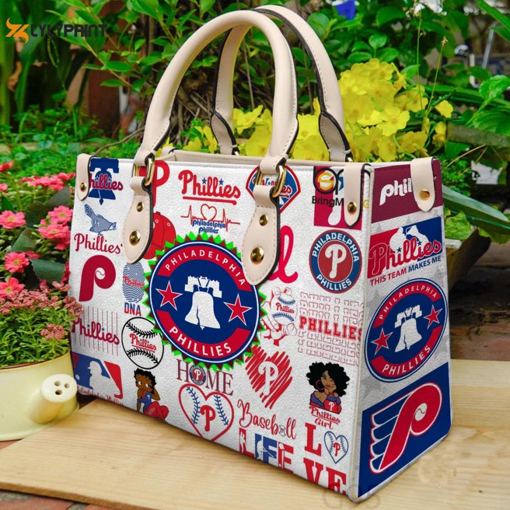 Women s day gift: philadelphia phillies leather hand bag gift for women’s day – g95 3842 Women Leather Hand Bag