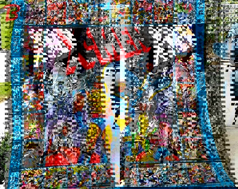 X-men fleece blanket, x-men characters throw blanket for couch sofa, birthday gifts for kids Quilt Blanket