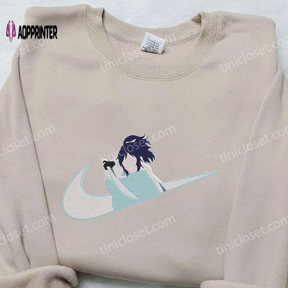 Yamatonokami yasusada x nike swoosh anime hoodie touken ranbu embroidered shirt nike inspired shirt Embroidered Shirt