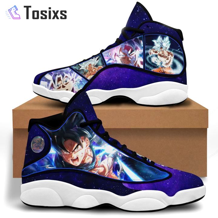 Goku ultra instinct air jordan 13 sneakers