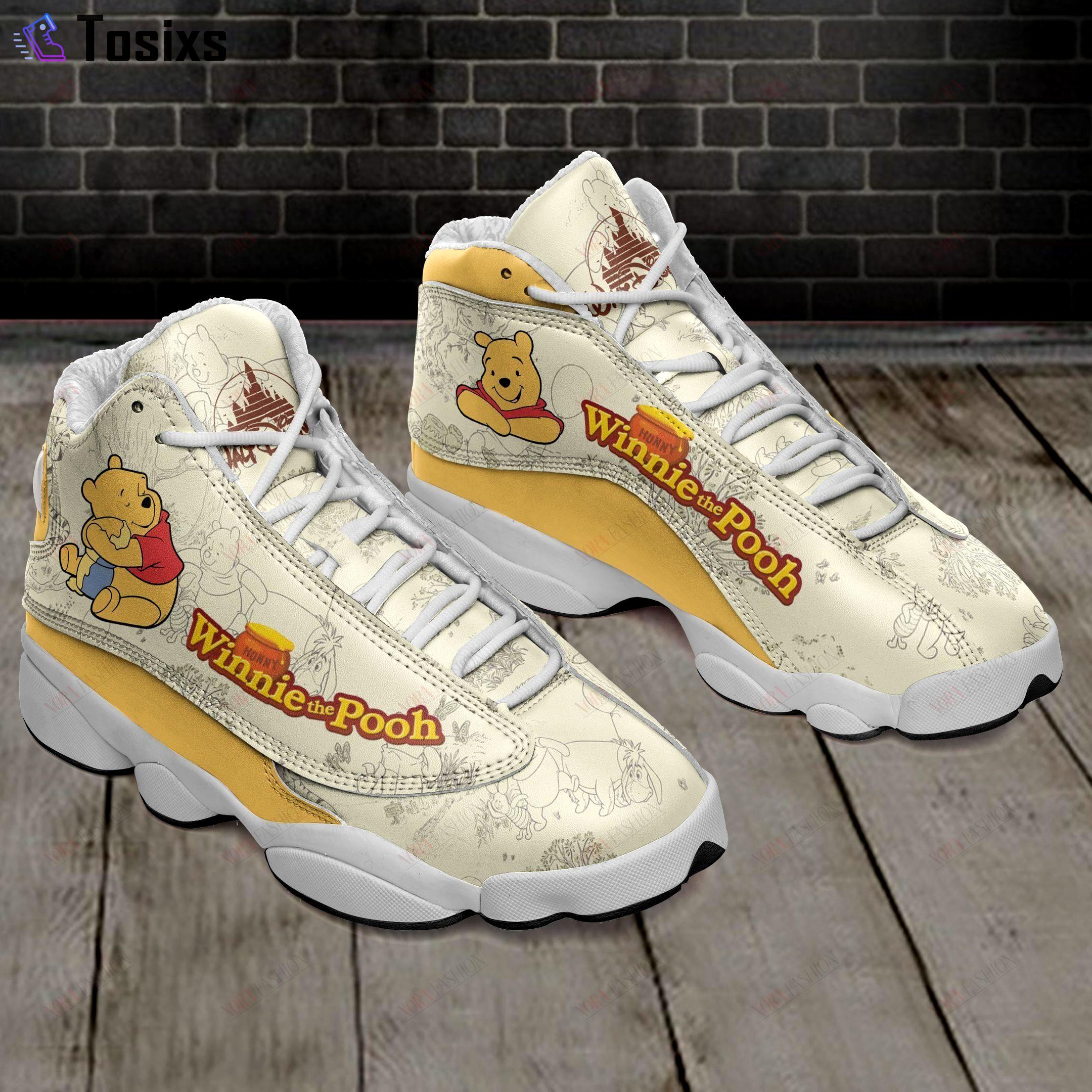 Winnie the pooh air jordan 13 sneakers sport shoes full size