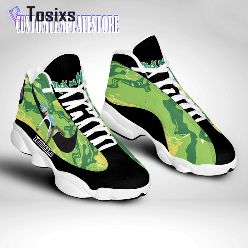 Rick and morty personalized air jordan 13 sneaker shoes