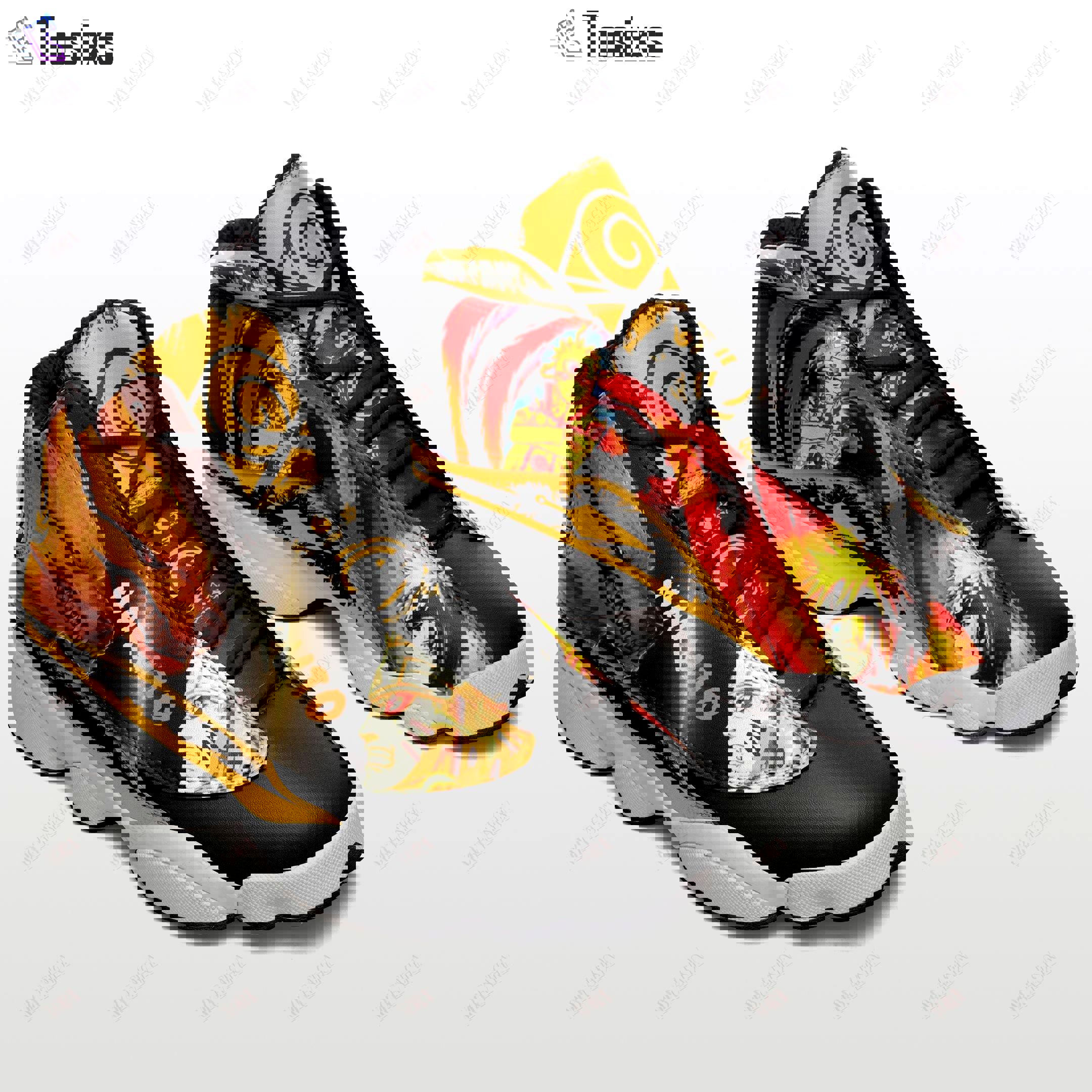 Naruto air jordan 13 sneakers sport shoes full size