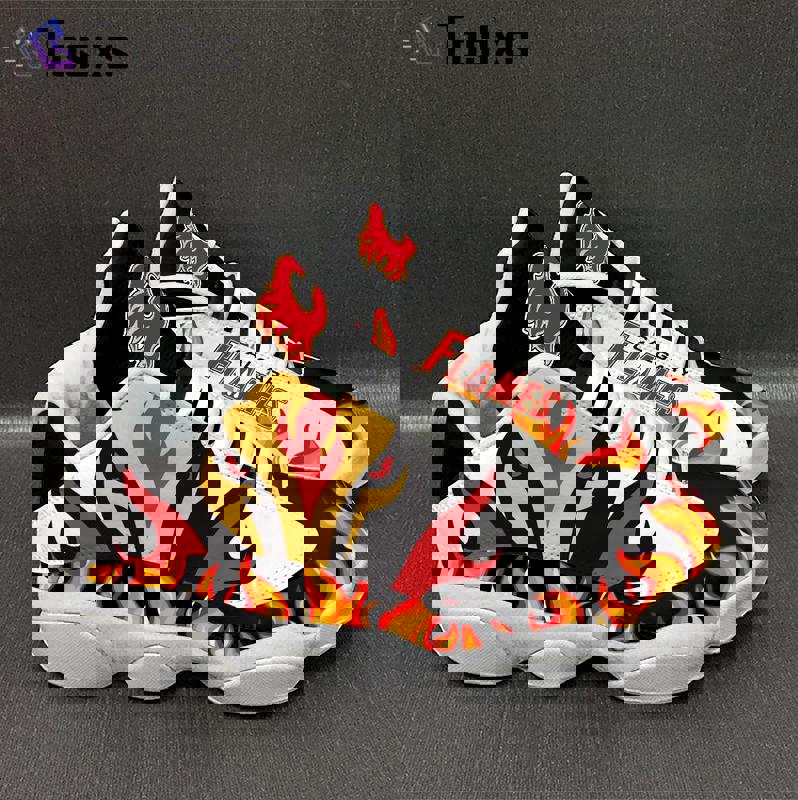 Calgary flames nhl air jordan 13 sneaker