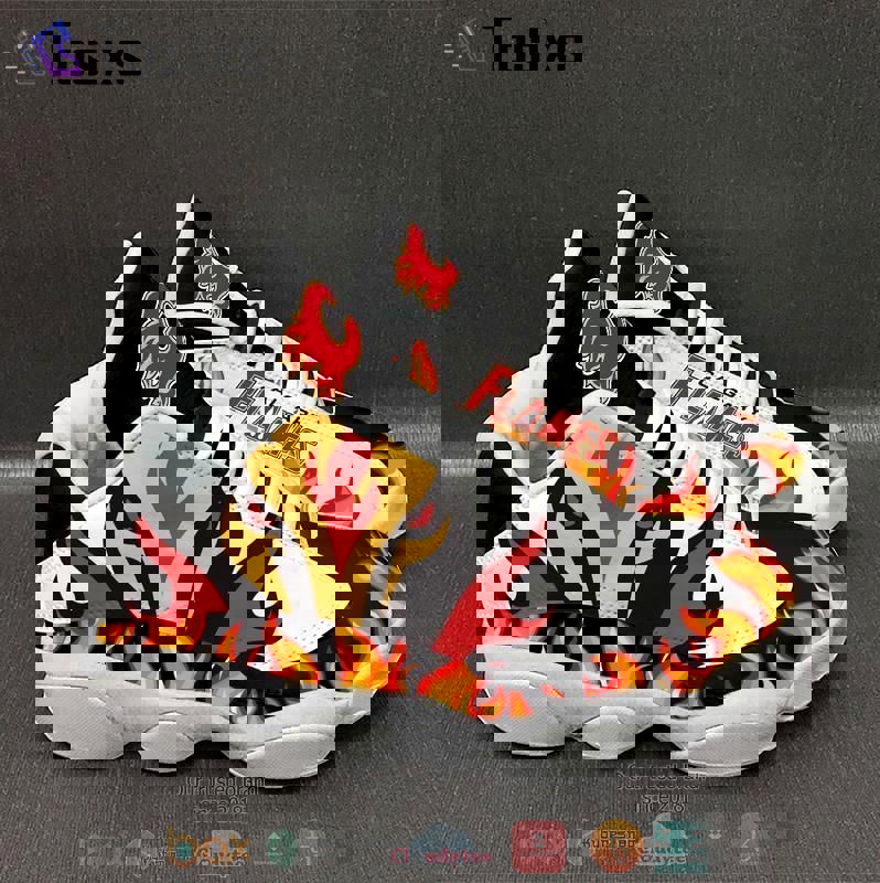 Calgary flames nhl logo air jordan 13 shoes