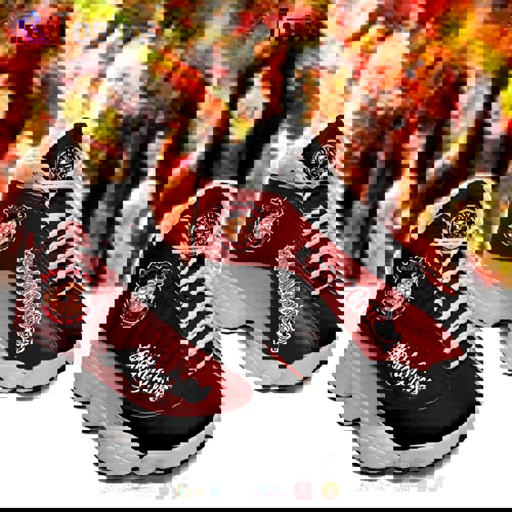 Motley crue band black red air jordan 13 shoes