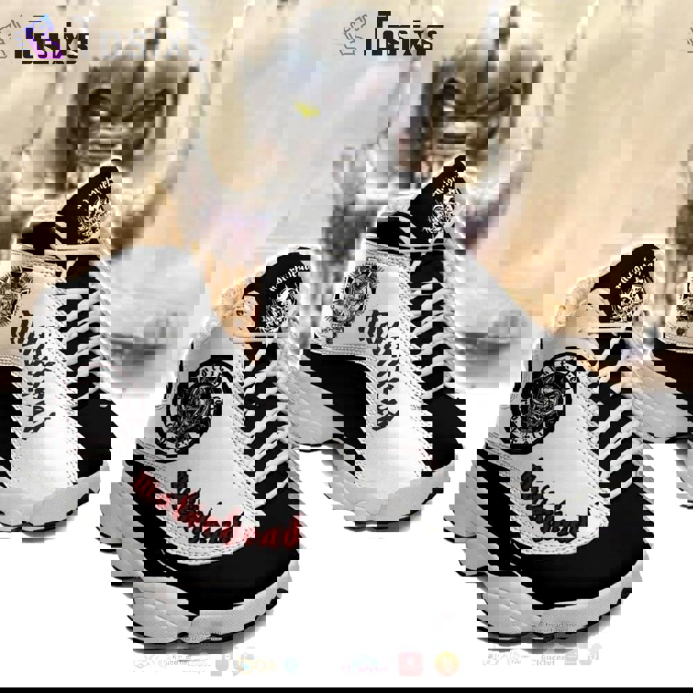 Motorhead band black white air jordan 13 shoes