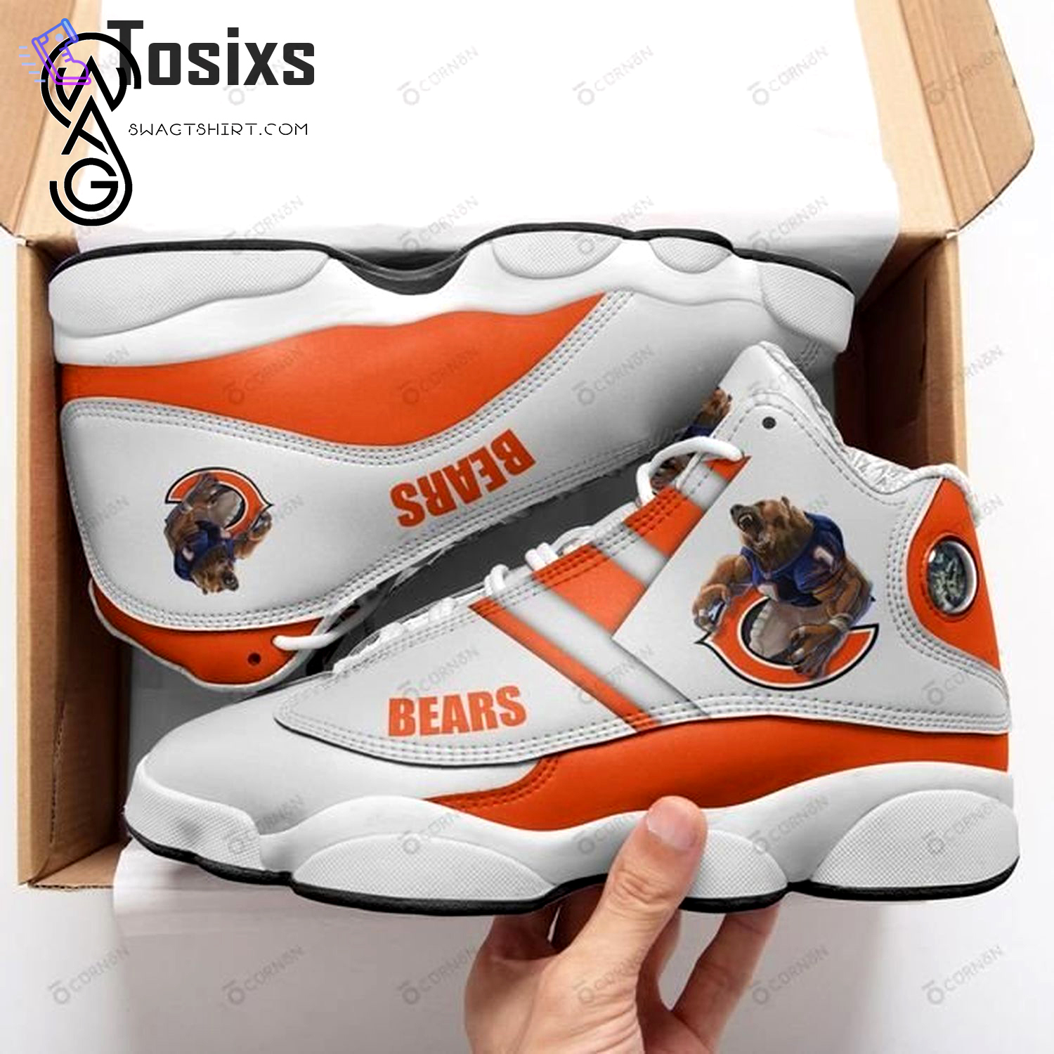 Nfl chicago bears air jordan 13 shoes