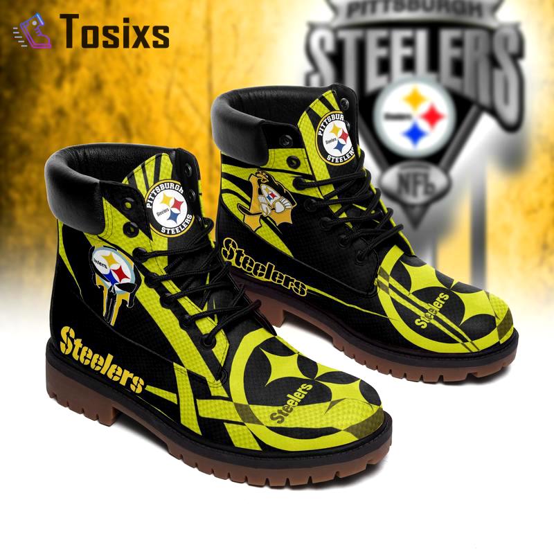 Pittburg steelers football team form timboots hot 2023 best gift for fans Timboots Shoes