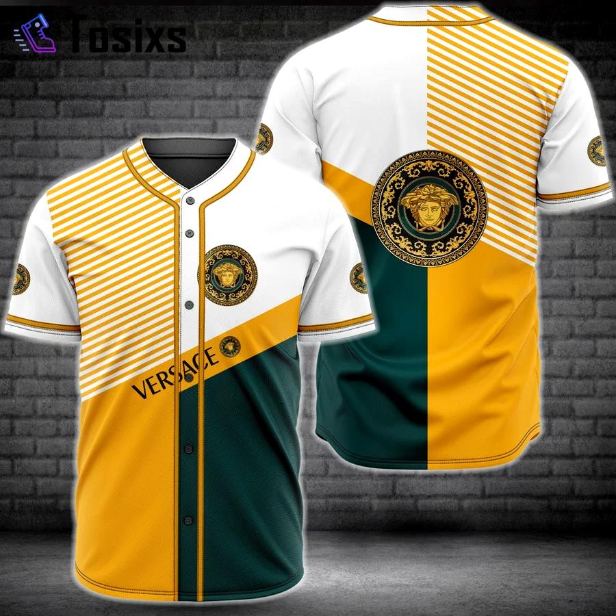 Gianni versace baseball jersey shirt luxury clothing clothes sport outfit for men women hot 2023 Baseball Jersey Shirt