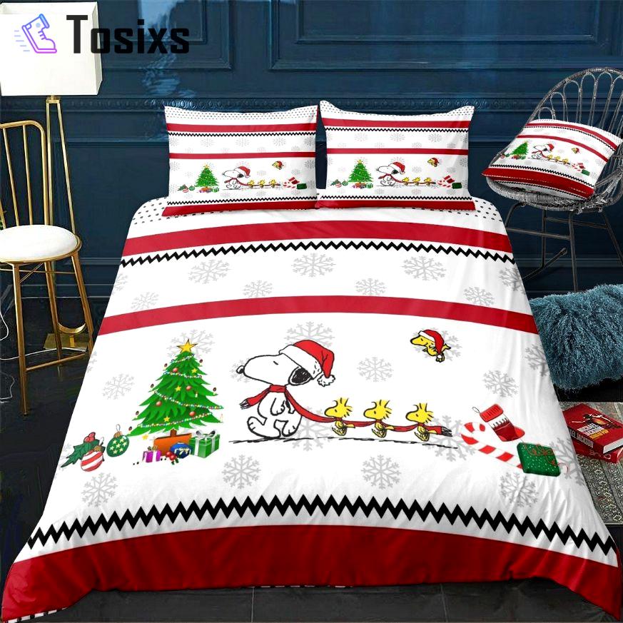 Snoopy christmas   Bedding Sets blankets bedclothes bedspread home decor bed linen duvet sheets bedroom idea covers