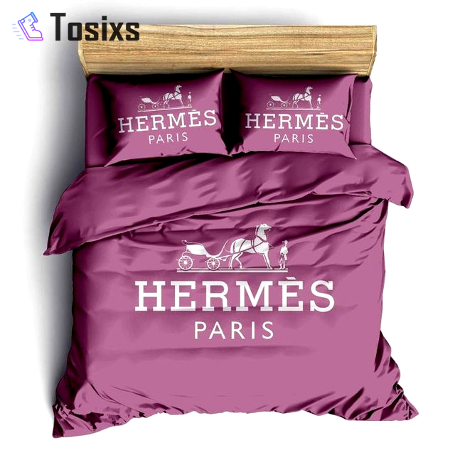 Hermes pinky logo type 109 Bedding Sets duvet blankets bedspread bedclothes sheets hyperbeast Bedroom home decor premium fashion brand luxury ideas covers bed linen