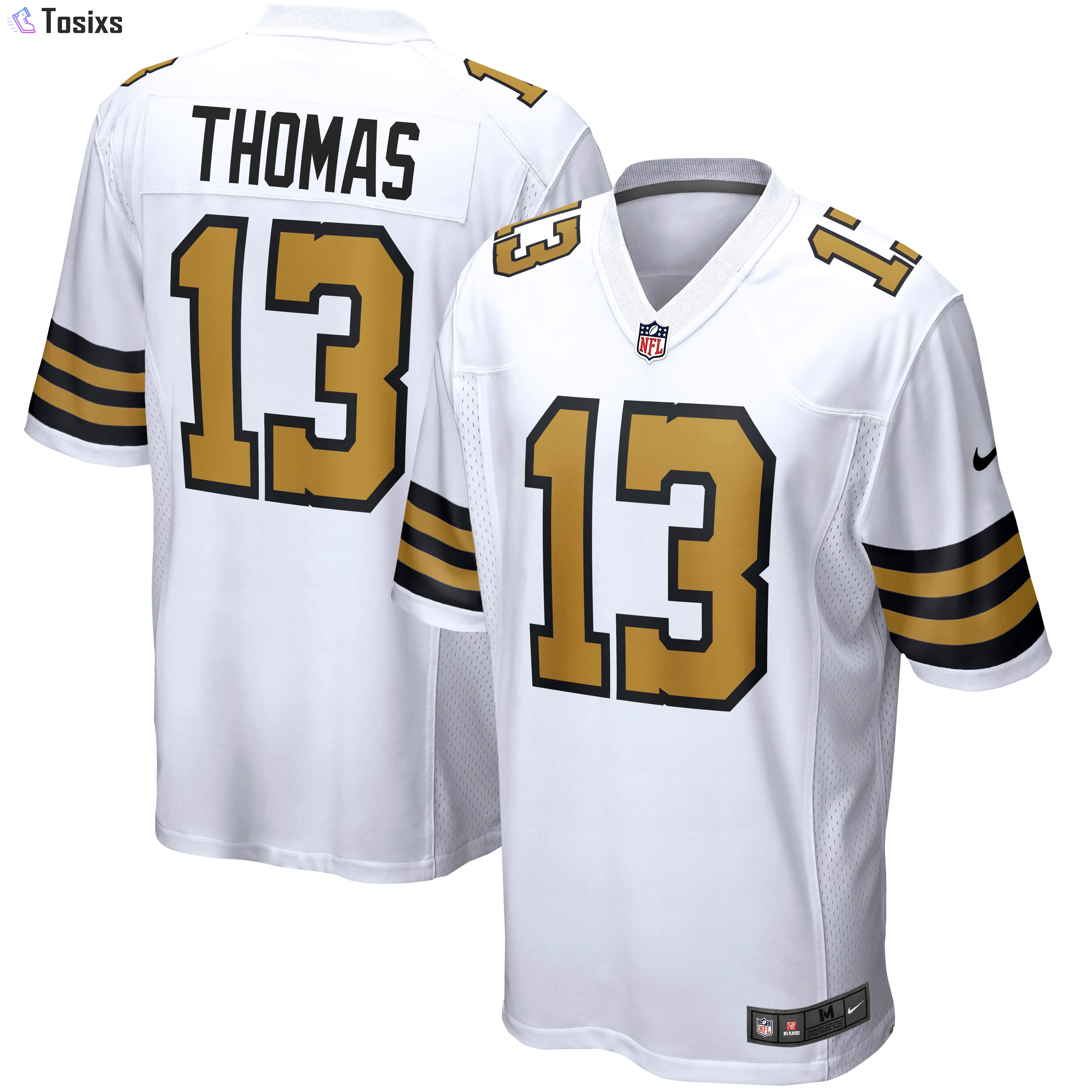 Michael thomas new orleans saints nike alternate game jersey color white  Baseball NFL Jersey NFLFootball Replica Sports For Fans