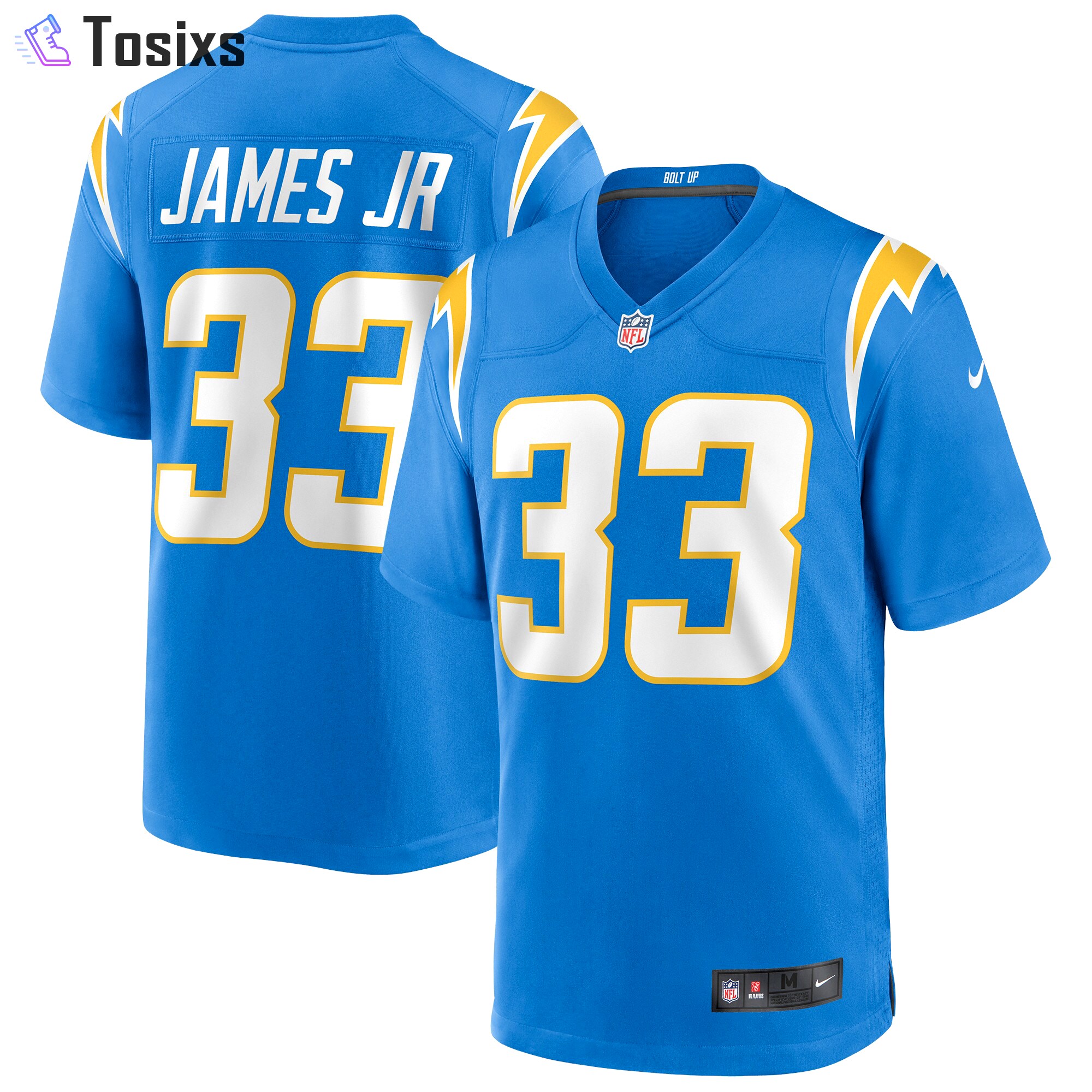 Derwin james los angeles chargers nike game player jersey color powder blue  Baseball NFL Jersey Replica For Fans Sports NFLFootball