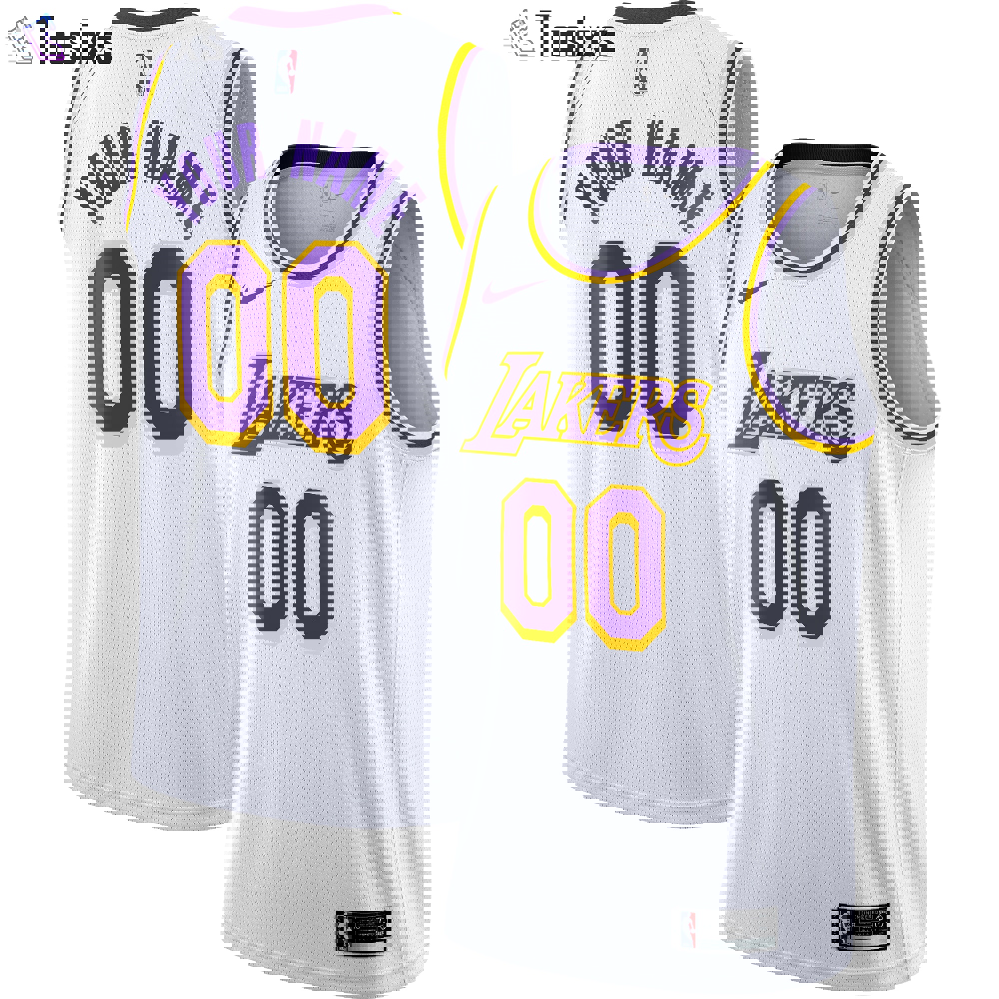 Los angeles lakers nike 2023/21 swingman custom jersey association edition white Baseball NBA Jersey Sports Replica Gift For Fans NBA Basketball