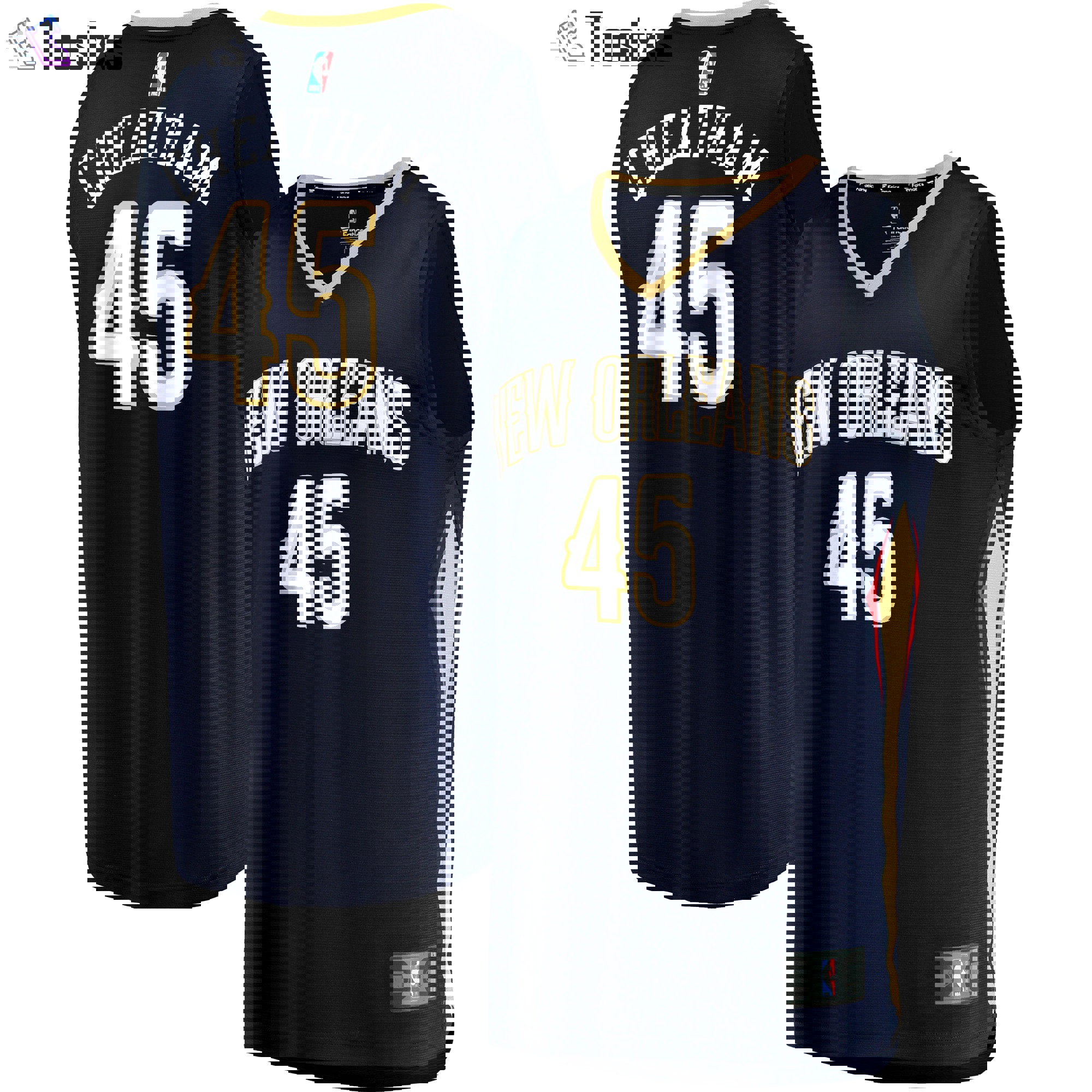 Zylan cheatham new orleans pelicans fanatics branded fast break player jersey icon edition navy Baseball NBA Jersey Basketball Replica Sports Gift For Fans NBA